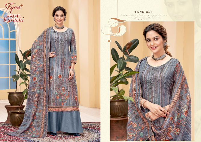 Fyra Karachi Soft Cotton Printed casual Daily Wear Dress Material Collection